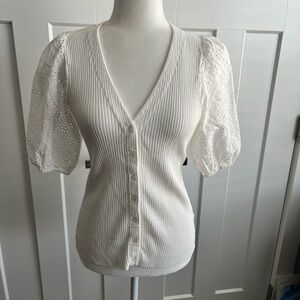 Boston Proper White Top Sz S